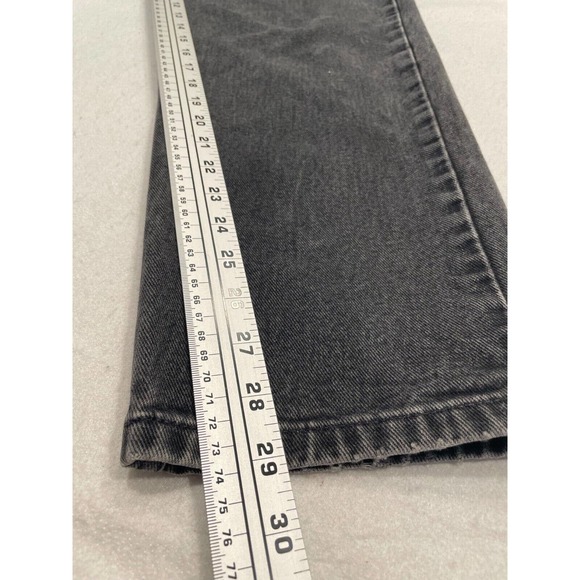 Vintage Tommy Hilfiger Size 14 Women's Relaxed Fit Jeans Big Flag Logo Black - Picture 10 of 10